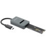 Aisens Dock USB-C para SSD M.2 SATA/NVMe ASUC-M2D012-GR, Gris